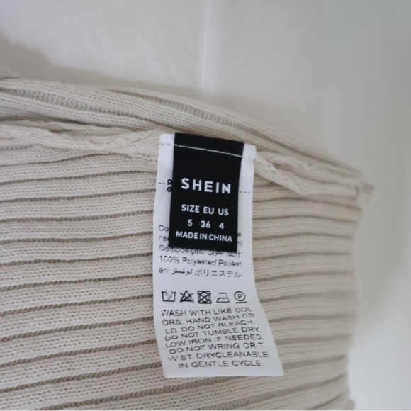 NWOT Cross Front Cropped Tank Top Cream/Neutral Small - Picture 7 of 7